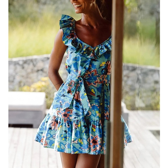 NWT Cleobella Rina Mini Dress Calypso - Picture 3 of 5